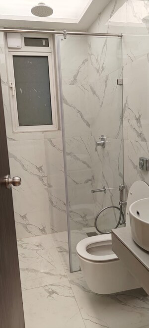 Bathroom in 2 BHK Apartment at Aurum Q Residences, Ghansoli – for Rent