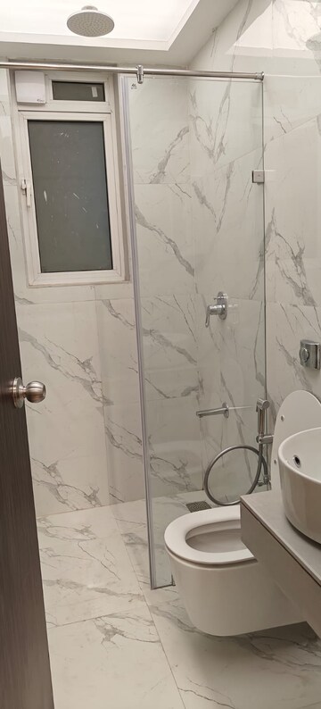 Bathroom in 2 BHK Apartment at Aurum Q Residences, Ghansoli – for Rent