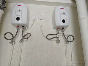 Bathroom in 2 BHK Apartment at Aurum Q Residences, Ghansoli – for Rent