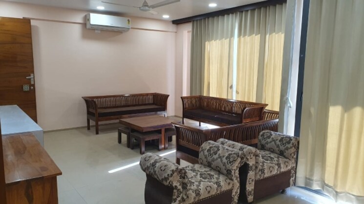 Living Room, param-paarijat-skyz 4 Bedroom 3312 Sq.Ft. Apartment In Sargaasan Ahmedabad 9420123