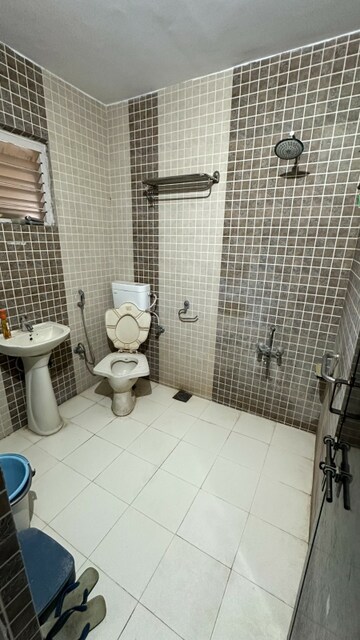 Bathroom in 3 BHK Apartment at Veer Elegance, Ambawadi – for Rent