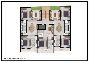 Floor Plan in 2 BHK Builder Floor at Aamwala – for Rent