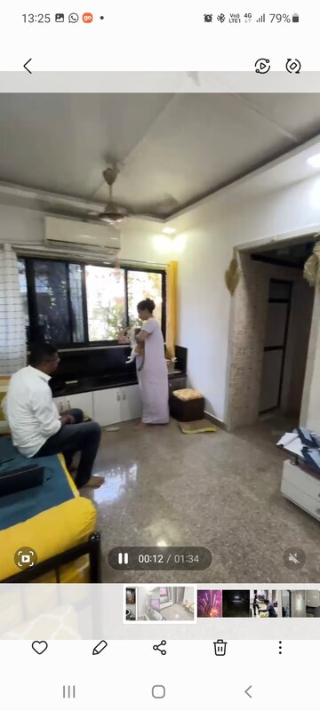 Living Room in 1 BHK Apartment at Vishalgarh CHS, Borivali East – for Rent