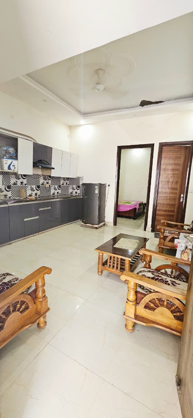 Living Room, chattarpur 1 Bedroom 435 Sq.Ft. Builder Floor In Chattarpur Delhi 9420533