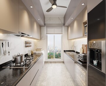 Kitchen in 3 BHK Apartment at Techno Aakasa Shivaji Park, Mahim – for Sale