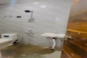 Bathroom in 1 RK Builder Floor at Chattarpur – for Rent