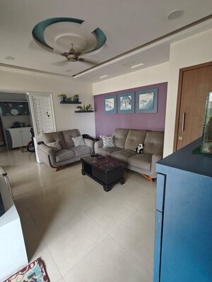 Living Room in 3 BHK Apartment at Rainbow Revell Orchid, Lohgaon – for Rent