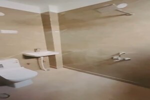 Bathroom in 1 RK Builder Floor at Chattarpur – for Rent