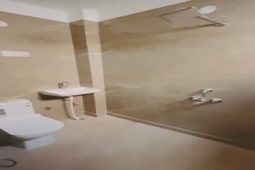 Bathroom in 1 RK Builder Floor at Chattarpur – for Rent