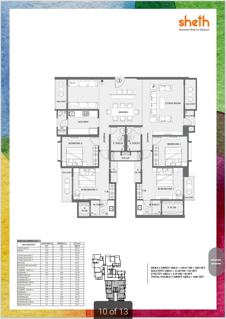 Floor Plan, sheth-avalon 5 Bedroom 2722 Sq.Ft. Apartment In Laxmi Nagar Thane 9421284