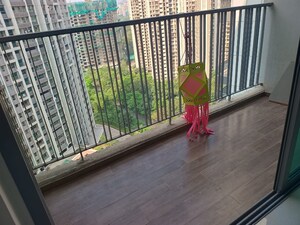 Balcony in 2 BHK Apartment at Kalpataru Immensa, Kolshet Road – for Rent