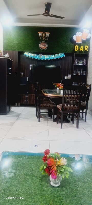 Dining area in 3 BHK Apartment at Lake View Complex, Dhakoli – for Rent