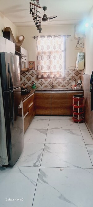 Kitchen in 3 BHK Apartment at Lake View Complex, Dhakoli – for Rent