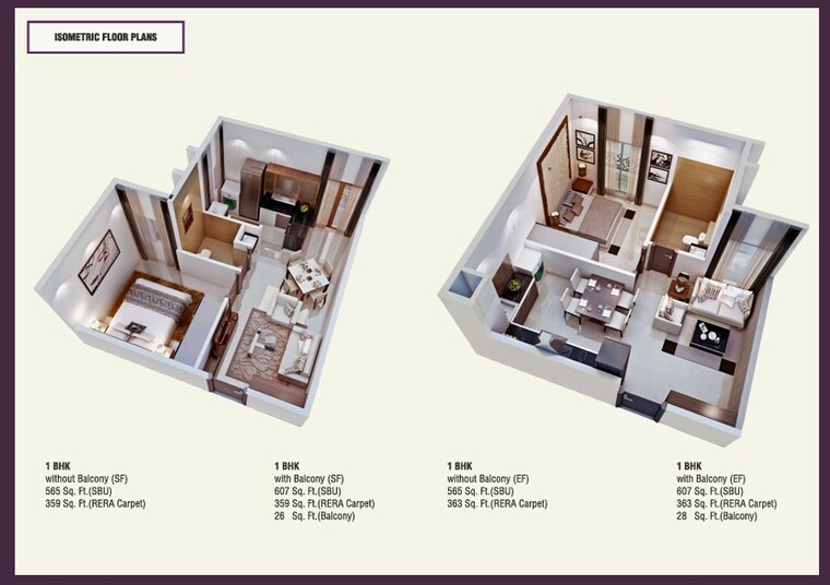 Floor Plan, pacifica-nebula-aavaas 1 Bedroom 607 Sq.Ft. Apartment In Miyapur Hyderabad 9421840