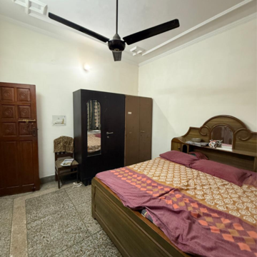 Bedroom in 3 BHK Builder Floor at Chattarpur – for Rent