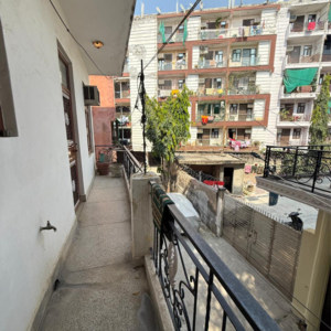 Balcony in 3 BHK Builder Floor at Chattarpur – for Rent