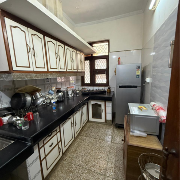 Kitchen in 3 BHK Builder Floor at Chattarpur – for Rent