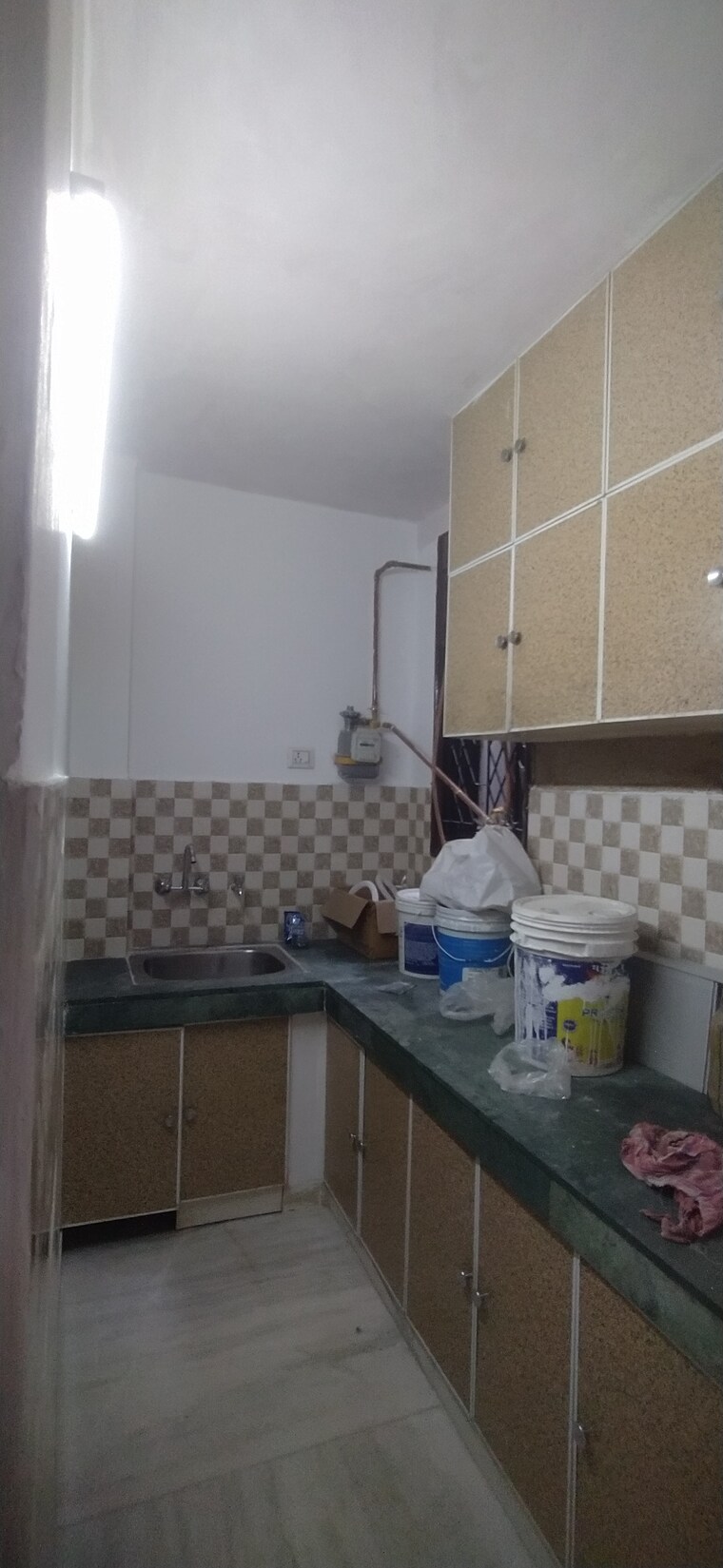 Kitchen, khirki extension 2 Bedroom 700 Sq.Ft. Builder Floor In Khirki Extension Delhi 9422352