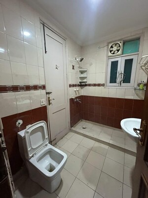 Bathroom in 2 BHK Builder Floor at Burari – for Rent