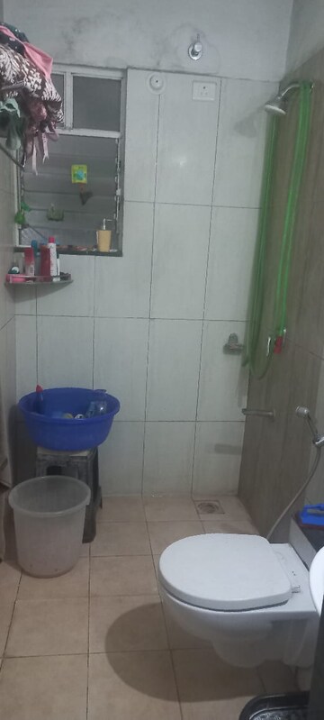 Bathroom in 2 BHK Apartment at Vilas Javdekar Prudentia Towers, Wakad – for Rent
