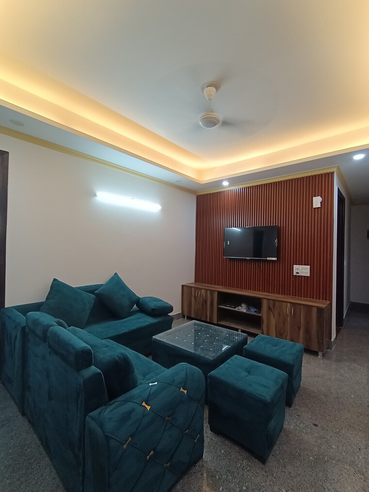 Living Room, freedom fighters enclave 2 Bedroom 950 Sq.Ft. Builder Floor In Freedom Fighters Enclave Delhi 9423659