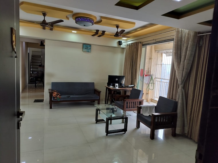 Living Room, oval-apartments 4 Bedroom 2100 Sq.Ft. Apartment In Kharghar Navi Mumbai 9423699