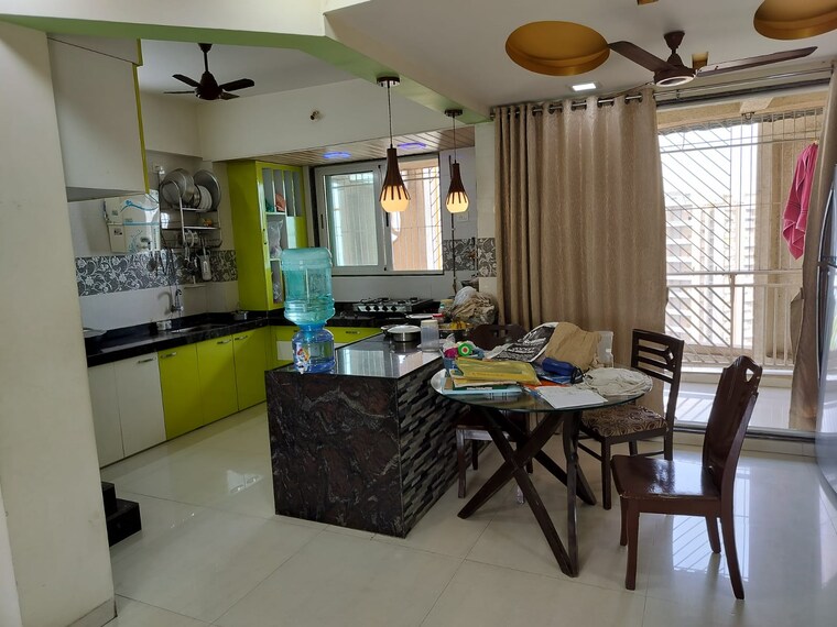 Kitchen, oval-apartments 4 Bedroom 2100 Sq.Ft. Apartment In Kharghar Navi Mumbai 9423699