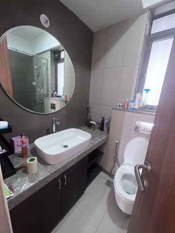 Bathroom in 2 BHK Apartment at Shapoorji Pallonji Vicinia, Powai – for Rent