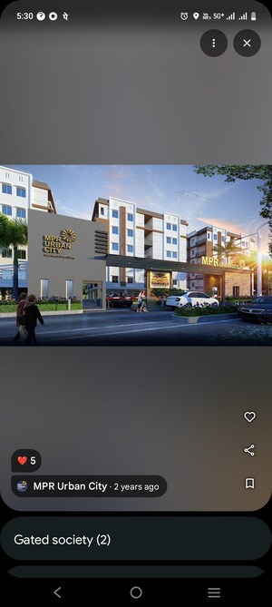 1 BHK Apartment – Exterior View View at MPR Urban City, Peeranchuruvu - for Sale