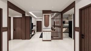 Living Room in 2.5 BHK Apartment at My Home Tridasa, Tellapur – for Rent