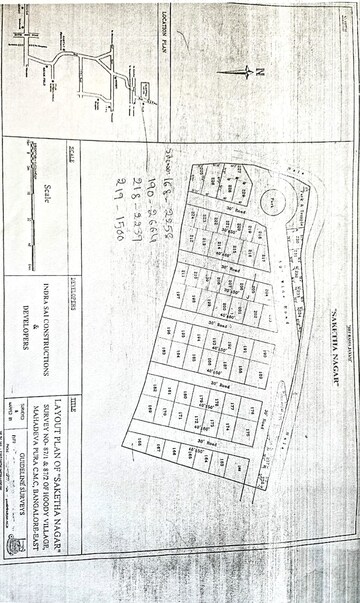  Plot – Map Location View at Kr Puram - for Sale