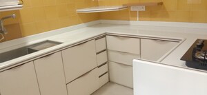 Kitchen in 3 BHK Apartment at Riddhi Garden, Malad East – for Rent