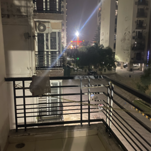 Balcony in 1 RK Apartment at Maya Garden City, Nagla Road – for Rent