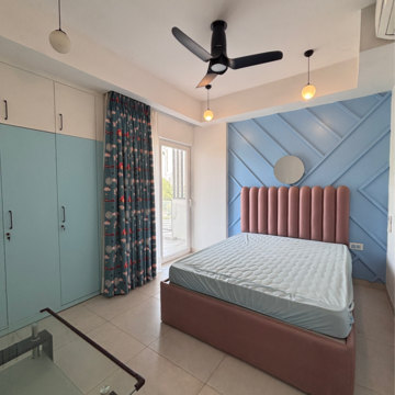 Bedroom in 3 BHK Apartment at One Oak Atmos, Vibhuti Khand – for Rent