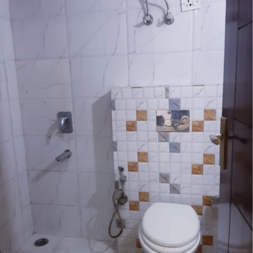 Bathroom in 2 BHK Builder Floor at Malviya Nagar – for Rent