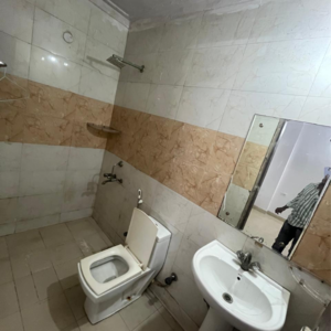 Bathroom in 2 BHK Builder Floor at Malviya Nagar – for Rent