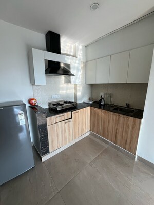Kitchen in 1 BHK Builder Floor at Green Wood City, Sector 45 – for Rent