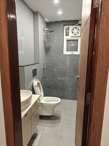 Bathroom in 1 BHK Builder Floor at Malviya Nagar – for Rent