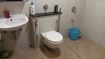 Bathroom in 2 BHK Apartment at Sai Poorna Luxuria, Haralur Road – for Rent