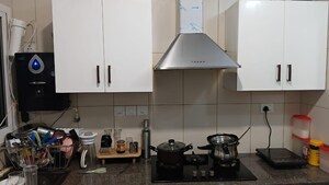 Kitchen in 2 BHK Apartment at Sai Poorna Luxuria, Haralur Road – for Rent