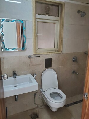 Bathroom in 2 BHK Apartment at Nahar F Residences, Balewadi – for Rent