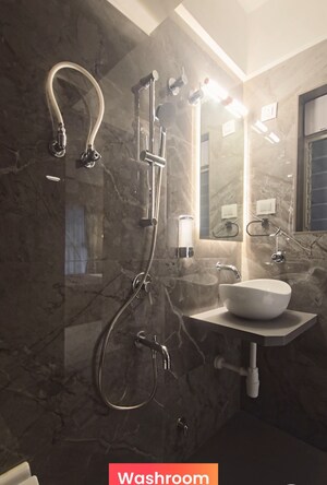 Bathroom in 1 BHK Apartment at Bachraj Legend, Virar West – for Sale