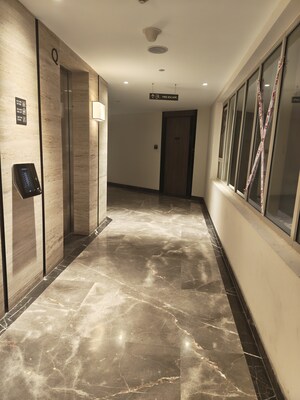 Building Lobby in 3 BHK Apartment at Lodha Kiara, Worli – for Rent