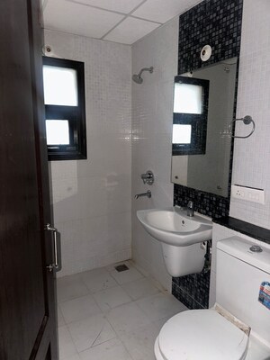 Bathroom in 3 BHK Builder Floor at Omaxe New Chandigarh, North Mullanpur – for Rent