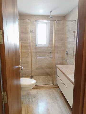 Bathroom in 4 BHK Builder Floor at Green Park – for Rent