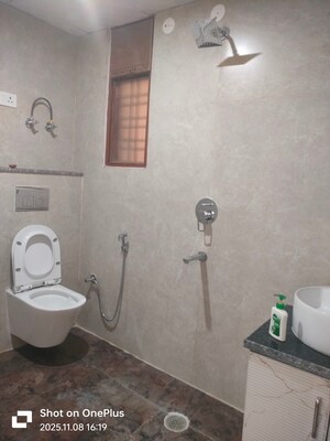 Bathroom in 3 BHK Builder Floor at Anamika Enclave, Sector 14 – for Rent