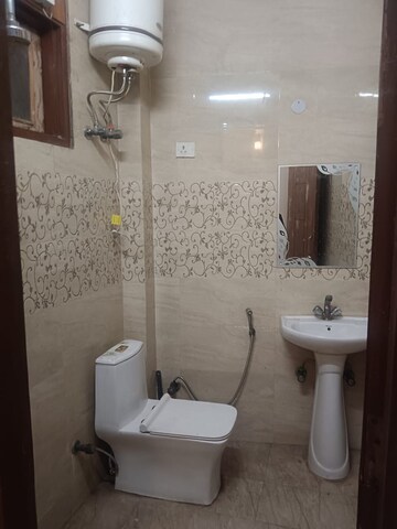 Bathroom in 3 BHK Builder Floor at Panchsheel Vihar – for Rent