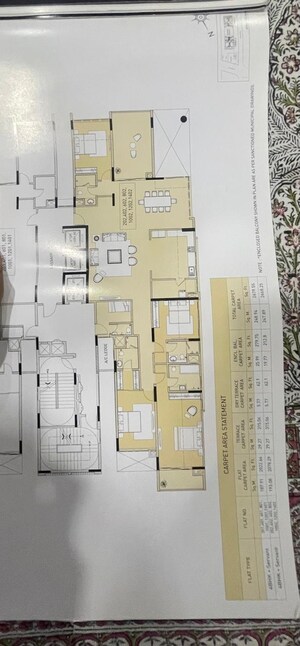 Floor Plan in 4 BHK Apartment at Kolte Patil 24K Atria, Pimple Nilakh – for Rent