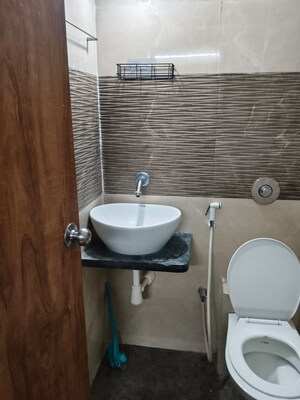Bathroom in 1 BHK Apartment at Jalaram Plaza, Kharadi – for Rent