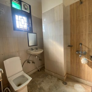 Bathroom in 2 BHK Builder Floor at Chattarpur – for Rent
